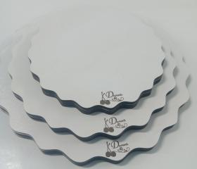 Cake Board MDF 3mm  Branco Branco  